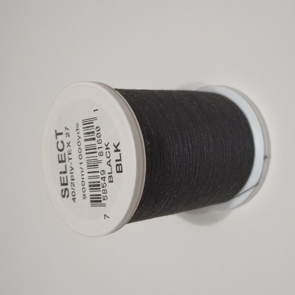 2/$20 YLI Select 222-05 Long Staple Cotton Thread Black 1000yd 758549816001 - Picture 2 of 3